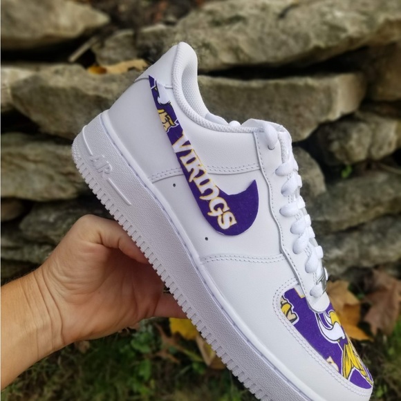 Nike Air Force one custom Minnesota Vikings - Picture 2 of 2